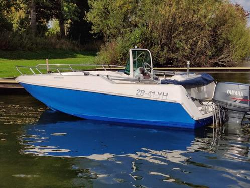 Quicksilver Commander 500 Consoleboot 90pk, Watersport en Boten, Speedboten, Gebruikt, 3 tot 6 meter, Benzine, 70 tot 120 pk, Polyester