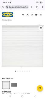 Ikea Hoppvals plissegordijn 140x155 cm, Huis en Inrichting, Stoffering | Gordijnen en Lamellen, Ophalen, 100 tot 150 cm, Wit, Nieuw