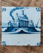 Antieke Hollandse Tegel 17 eeuw delftblauw oud keramiek, Antiek en Kunst, Antiek | Wandborden en Tegels, Ophalen of Verzenden