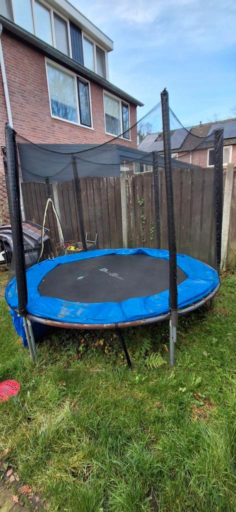 Trampoline met veiligheidsnet, Kinderen en Baby's, Speelgoed | Buiten | Trampolines, Gebruikt, Ophalen