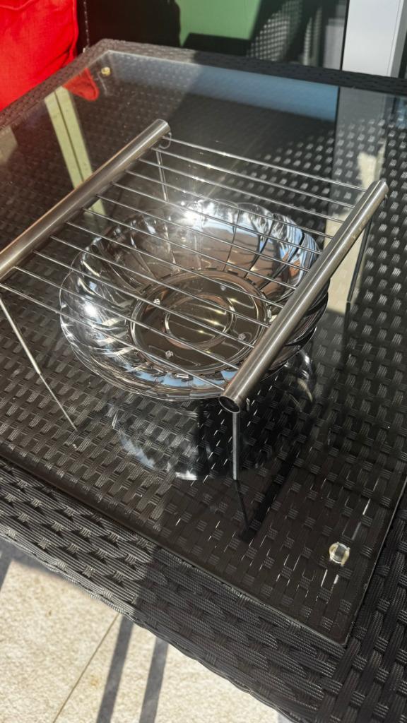 Mini grill houtskool Grilliput, Tuin en Terras, Houtskoolbarbecues, Zo goed als nieuw, Ophalen