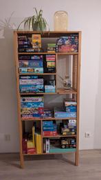 Boeken-/spellenkast met rotan zijkant, Ophalen, Gebruikt