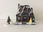 Kerstdorp huis met Disney figuren : Belle en het Beest , Ophalen, Assepoester of Belle, Zo goed als nieuw, Beeldje of Figuurtje