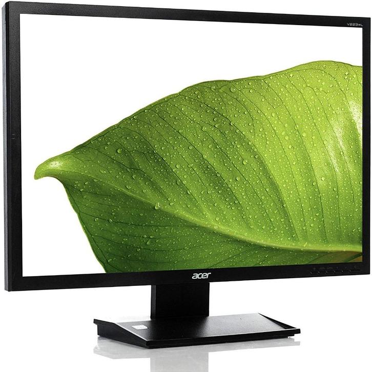 Acer V223w LCD monitor, Computers en Software, Monitoren, Zo goed als nieuw, 61 t/m 100 Hz, DVI, VGA, Kantelbaar, TN, HD, 3 tot 5 ms