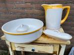 Romantisch, beperkte oplage, 60 jr oud, 4 delig lampetstel, Antiek en Kunst, Antiek | Keramiek en Aardewerk, Ophalen