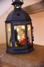 kerst lantaarn - kerstman -  lantaarn met lichtjes, Ophalen of Verzenden, Zo goed als nieuw