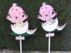 Tweeling geboorteborden baby uit ei, zie keuze., Ophalen, Zo goed als nieuw