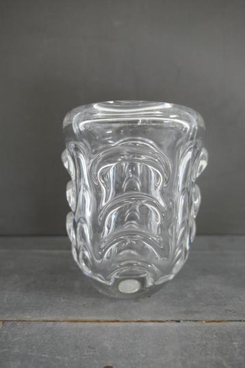 Vintage Val Saint Lambert vaas kristal jaren '50. beschikbaar voor biedingen