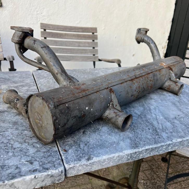 VW NOS 36PK 30PK Uitlaat 56-60 Kever Bug KG Ovaal, Auto diversen, Auto-accessoires, Zo goed als nieuw, Ophalen of Verzenden