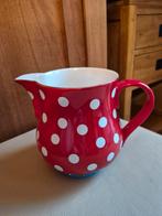 Oilily Waterkan Rood met Witte Stippen, Huis en Inrichting, Keuken | Servies, Ophalen, Overige stijlen, Glas, Schaal of Schalen