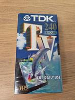 TDK 240 VHS PAL lege cassette 4 uren (E-240TVED), Cd's en Dvd's, VHS | Film, Alle leeftijden, Ophalen of Verzenden, Nieuw in verpakking