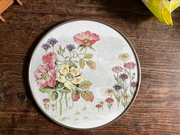 Porseleinen plateau met bloemen *floor epe* beschikbaar voor biedingen