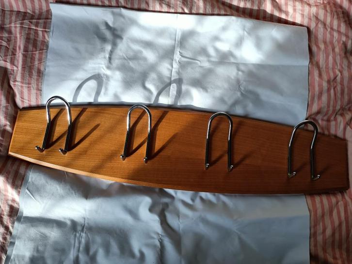 Houten kapstok – 8 haken – Gebruikt, Huis en Inrichting, Woonaccessoires | Kapstokken, Gebruikt, Wandkapstok, Minder dan 100 cm