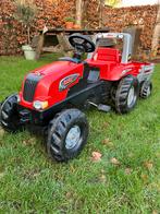 Traptractor met kar, Kinderen en Baby's, Speelgoed | Buiten | Voertuigen en Loopfietsen, Ophalen, Gebruikt, Trapvoertuig