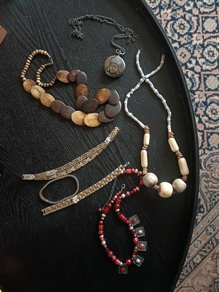 Diverse sieraden uit het buitenland, wel gekocht, nooit ged., Sieraden, Tassen en Uiterlijk, Kettingen, Gebruikt, Overige materialen