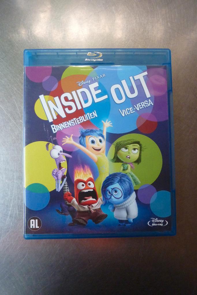Inside Out (Binnenstebuiten), Cd's en Dvd's, Blu-ray, Zo goed als nieuw, Tekenfilms en Animatie, Ophalen of Verzenden