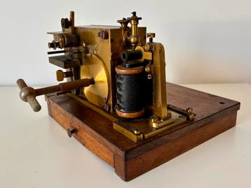 Zeldzame Antieke Siemens & Halske Morse Telegraaf, ca 1870 beschikbaar voor biedingen