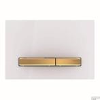 Bedieningsplaat Geberit Sigma 50 Messing Goud / Wit, Sieraden, Tassen en Uiterlijk, Broches, Ophalen of Verzenden, Nieuw, Goud