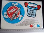 2x sticker NGK bougies rider helmets logo helm helmen, Verzenden, Zo goed als nieuw, Merk