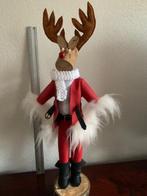 Rendier Rudolf kerst etalage tafeldecoratie rood leren pak 8, Ophalen of Verzenden, Nieuw
