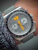 ️Yema Meangraf Super Chronograph, Sieraden, Tassen en Uiterlijk, Horloges | Heren, Overige merken, Leer, Staal, Polshorloge