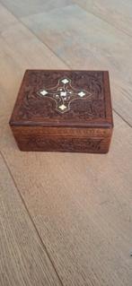 Vierkante vintage kistje, Antiek en Kunst, Ophalen of Verzenden