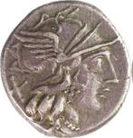 Romeinse Republiek – C. Plutius, AR Denarius, Rome, 121 v.Ch, Ophalen of Verzenden, Italië, Losse munt, Zilver
