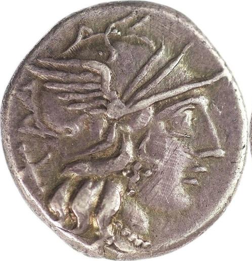 Romeinse Republiek – C. Plutius, AR Denarius, Rome, 121 v.Ch, Postzegels en Munten, Munten | Europa | Niet-Euromunten, Losse munt
