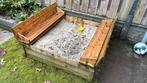 Gratis: Houten Zandbak met zand, Ophalen, Gebruikt