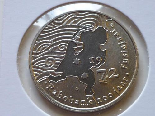 Rabobank munt 100 jaar 1972 Koningin Juliana in goede staat, Postzegels en Munten, Munten | Nederland, Losse munt, Overige waardes