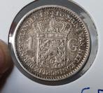 1 gulden 1916 Wilhelmina, Postzegels en Munten, Munten | Nederland, 1 gulden, Verzenden, Zilver, Koningin Wilhelmina