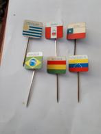 6 Speldjes vlaggen Zuid Amerika, Verzamelen, Speldjes, Pins en Buttons, Ophalen of Verzenden, Zo goed als nieuw, Stad of Land
