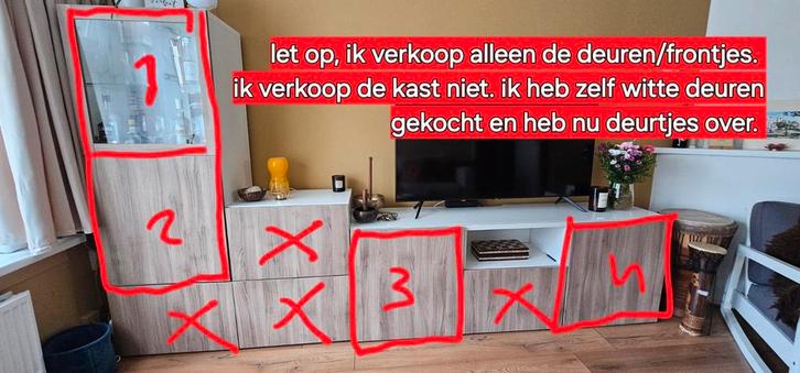 4 IKEA BESTA deurtjes, Huis en Inrichting, Kasten | Overige, Ophalen