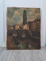 kunst schilderij op doek,, Antiek en Kunst, Ophalen