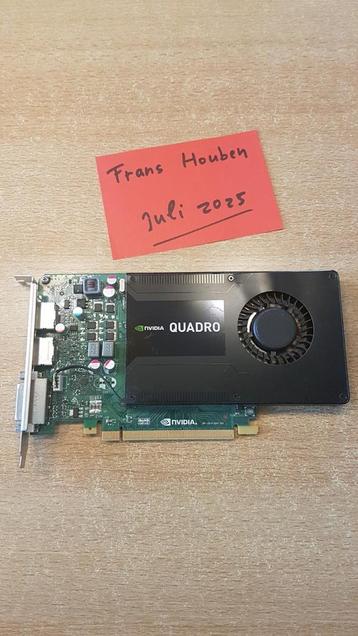 NVidia Quadro K2200 videokaart (gerepaste en 100% goed!!) beschikbaar voor biedingen