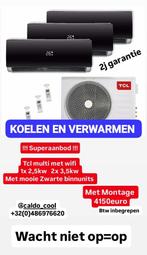 AIRCO MET MONTAGE AAN ZEER AANTREKKELIJKE PRIJZEN, Ophalen, Verwarmen, Nieuw, 3 snelheden of meer