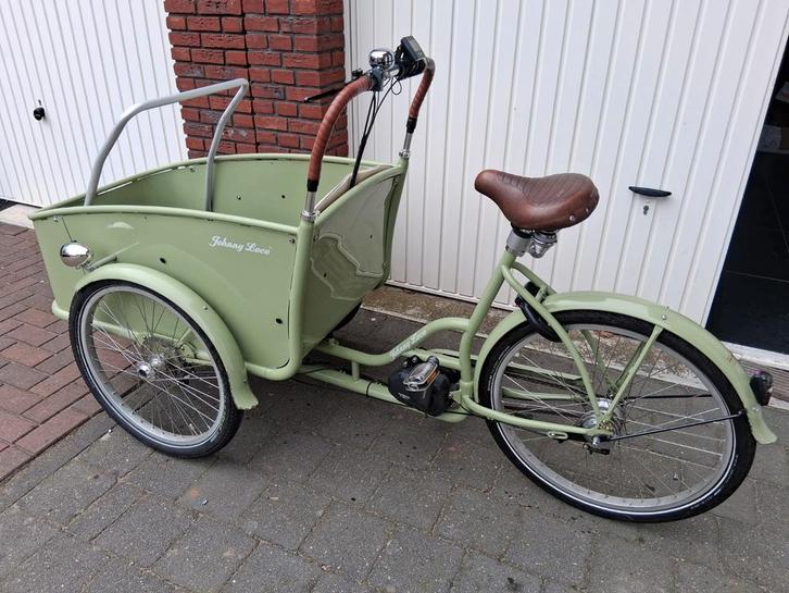Johnny Loco bakfiets elektrisch, Fietsen en Brommers, Fietsen | Bakfietsen, Gebruikt, Johnny Loco, Ophalen