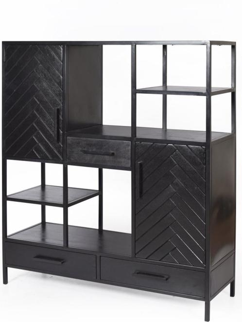 Kabinetkast York 140 cm mangohout | showroom €599, Huis en Inrichting, Kasten | Overige, Zo goed als nieuw