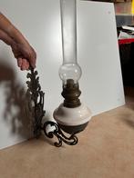 Antieke Wand Olielamp, Antiek en Kunst, Ophalen of Verzenden