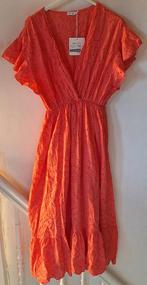 Broderie zomerse jurk, Ophalen of Verzenden, Zo goed als nieuw, Maat 46/48 (XL) of groter, Onder de knie