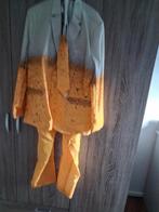 Bierpak carnaval feest pak maat 60, Ophalen, Zo goed als nieuw, Overige maten, Blauw