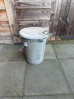 Prullenbak staal Lisse zinken vuilnisbak zinken vuilnisemmer, Ophalen, Zo goed als nieuw, Metaal, Minder dan 50 cm