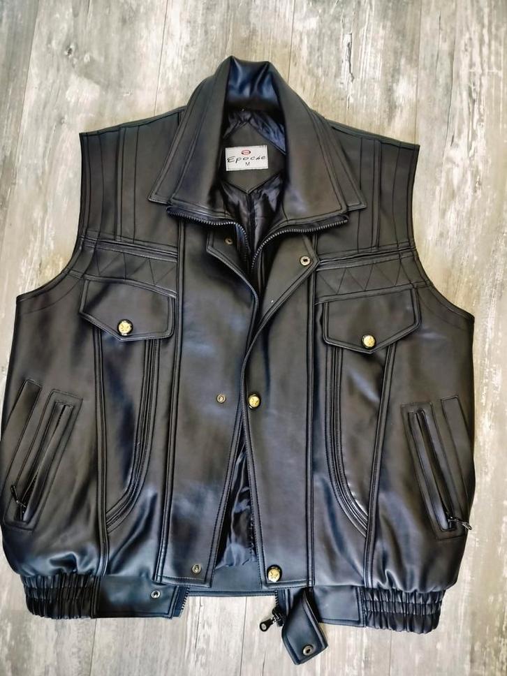 Vintage '90 bodywarmer. Maat M, Kleding | Heren, Bodywarmers, Zo goed als nieuw, Maat 52/54 (L), Blauw, Ophalen of Verzenden