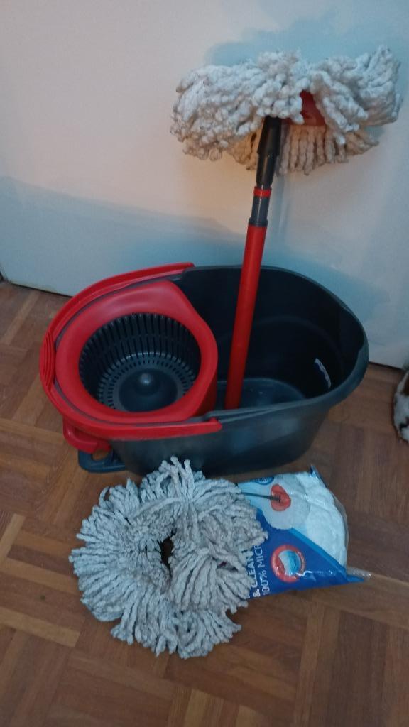 Vileda Turbo smart mopset, goed werkend, Huis en Inrichting, Schoonmaakartikelen, Dweilemmer, -bak, of -wagen, Ophalen
