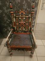 Vintage handgeschilderde stoel, Ophalen of Verzenden