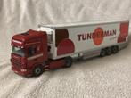 SCANIA 124 vrachtwagen met koeltrailer van Tunderman, Hobby en Vrije tijd, Modelauto's | 1:50, Ophalen of Verzenden, Zo goed als nieuw
