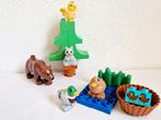 Duplo bosdieren dierentuin dieren beer vogel eekhoorn eend, Ophalen of Verzenden, Gebruikt, Duplo