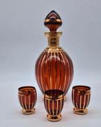 Boheemse Likeurset, Karaf & Glaasjes, 1940, Antiek en Kunst, Ophalen of Verzenden