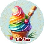 LF3989 ouwel cupcake 20x4,7cm eetbare rondjes eetpapier, Ophalen of Verzenden, Nieuw, Cupcakes, Versiering