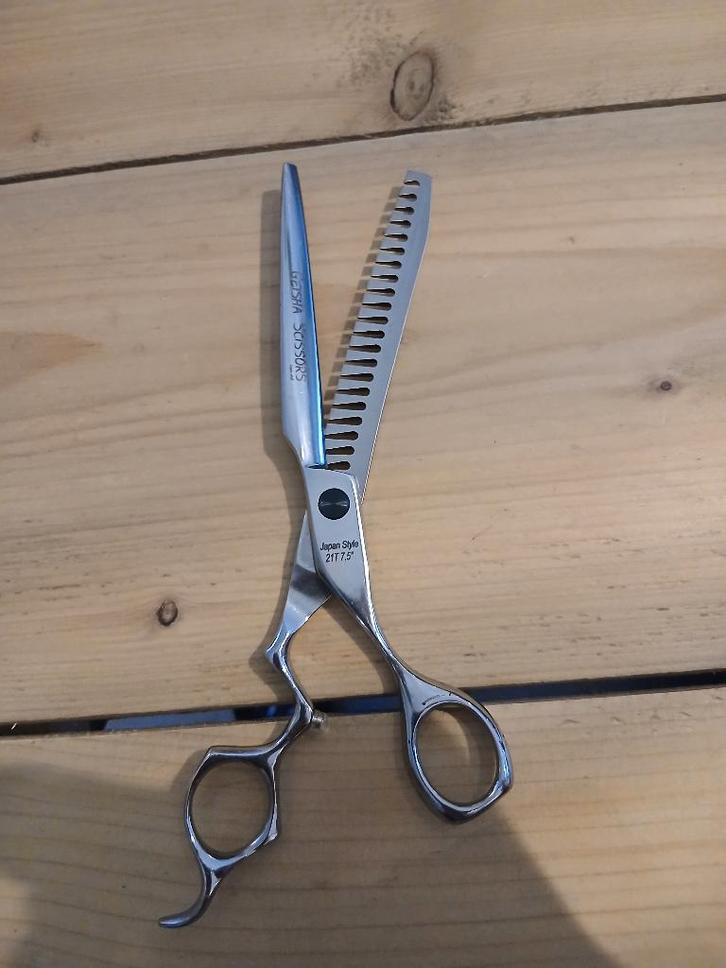 Geisha effileerschaar 21 tands, Dieren en Toebehoren, Honden-accessoires, Zo goed als nieuw, Ophalen of Verzenden